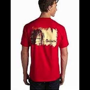 Guy Harvey Red‎ Road Trip Palms 100% Cotton Pocket T-Shirt Size Medium